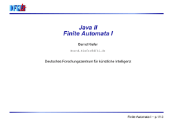 Java II Finite Automata I - coli.uni