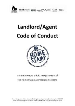 Landlord/Agent Code of Conduct
