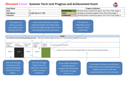 KS3 sample report KS4 sample report