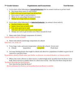 Populations and Ecosystems Study Guide KEY