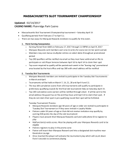 MA Championship Slot Tournament