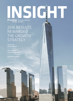 2016 results rewarded the growth strategy