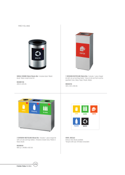 SINGLE ROUND Metal Waste Bin / Includes black