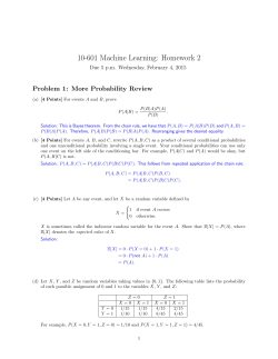 10-601 Machine Learning: Homework 2