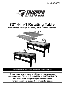 72&rdquo; 4-in-1 Rotating Table