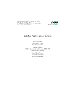 Switched Positive Linear Systems