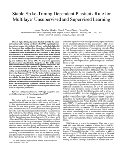 Stable Spike-Timing Dependent Plasticity Rule for Multilayer