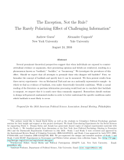 The Exception, Not the Rule? The Rarely Polarizing Effect of