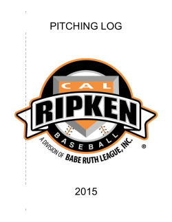 pitching guidelines