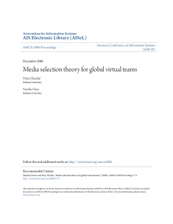 Media selection theory for global virtual teams