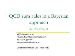 QCD sum rules in a Bayesian approach