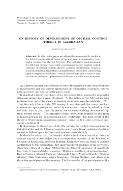 On history of development of optimal control theory in