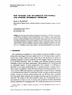 new np-hard and np-complete polynomial and