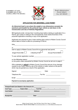 Abnormal Load Permit