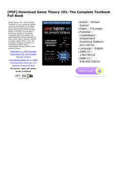 Game Theory 101: The Complete