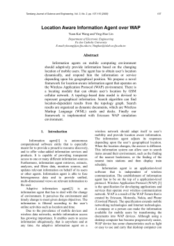 Location Aware Information Agent over WAP