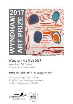 Image: Katjarra Butler &ndash; Winner of 2016 Wyndham Art Prize