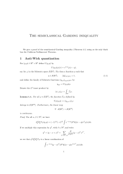 The semiclassical Garding inequality