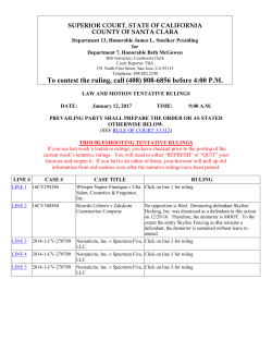 Superior Court, State of California - The Superior Court of California