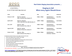 Staging to Sell What every Agent Should Know