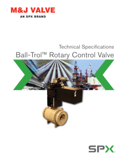 Ball-Trol&trade; Rotary Control Valve