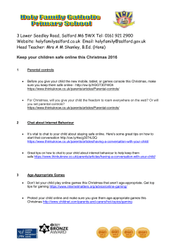 Keep your children safe online this Christmas 2016