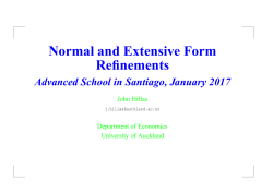 Normal and Extensive Form Refinements