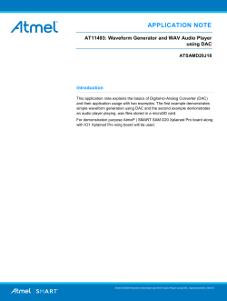 AT11493: Waveform Generator and WAV Audio Player using DAC