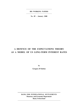 A defence of the expectations theory as a model of us long