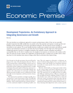 Economic Premise - World Bank Group