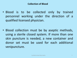 Collection of Blood