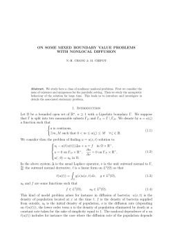 ON SOME MIXED BOUNDARY VALUE PROBLEMS WITH