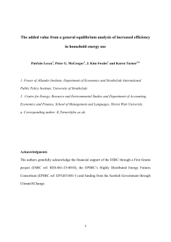 The added value from a general equilibrium analysis of increased