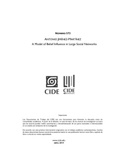 A Model of Belief Influence in Large Social Networks