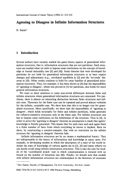 Agreeing to disagree in infinite information structures