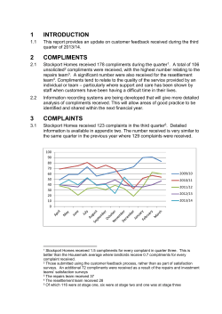 complaints - Stockport Homes