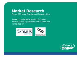 Baseline and Opportunities Market Research
