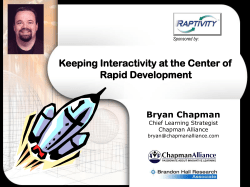 Keeping Interactivity at the Center of Rapid