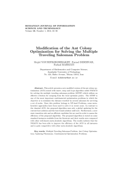 Modification of the Ant Colony Optimization for Solving the Multiple