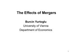 The Effects of Mergers