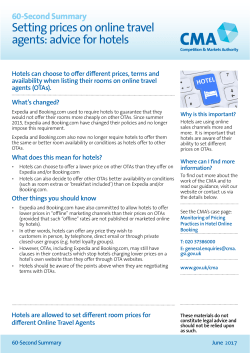 Setting prices on online travel agents: advice for hotels