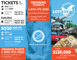 tickets - Portage Hospital Foundation