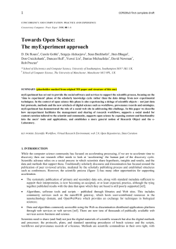 Accelerating Time to Experiment: Sharing Methods