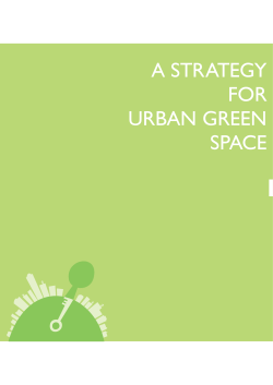 A STRATEGY FOR URBAN GREEN SPACE