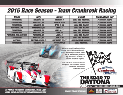 2015 Race Season - Team Cranbrook Racing