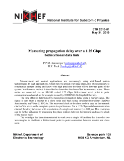 Measuring propagation delay over a 1.25 Gbps bidirectional