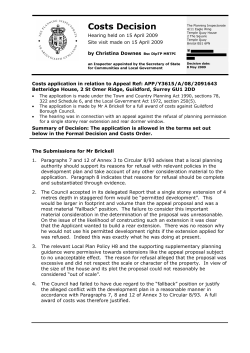 Costs Decision - Guildford Borough Council