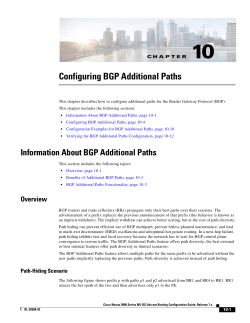 Configuring BGP Additional Paths
