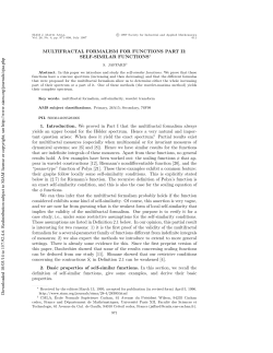 Multifractal Formalism for Functions Part II: Self