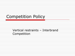 Competition Policy